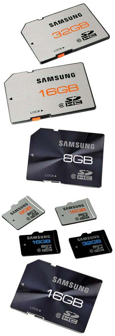 Samsung показывает свои новенькие карточки SD Class 10